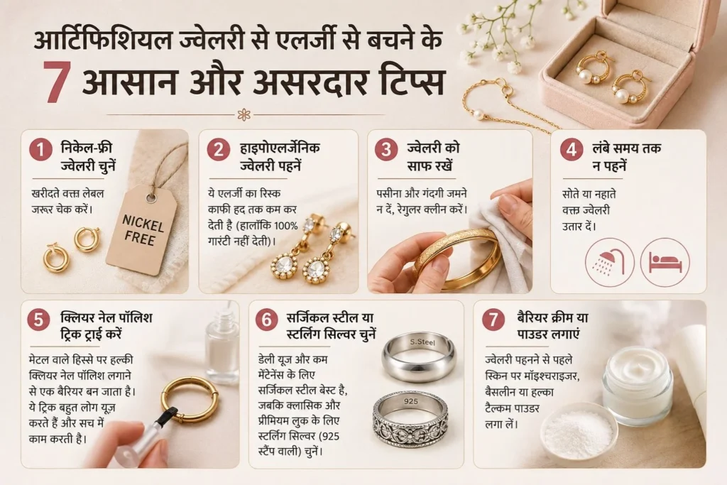 निकेल-फ्री और हाइपोएलर्जेनिक ज्वेलरी विकल्प