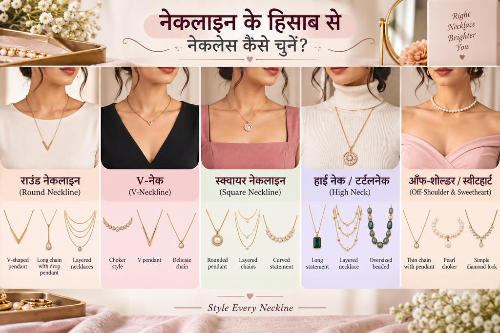नेकलाइन के हिसाब से नेकलेस कैसे चुनें