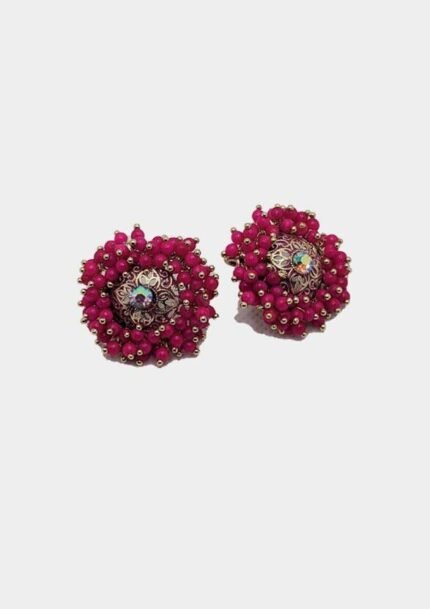 Stone Pearls Layer Drop Earring For Women