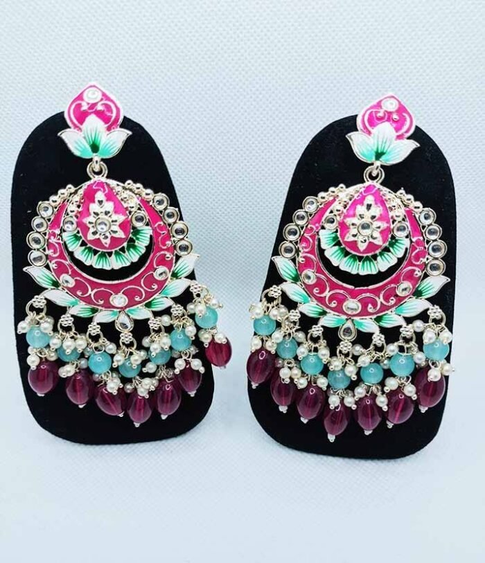 Double Pearl Combination Earrings - Image 3