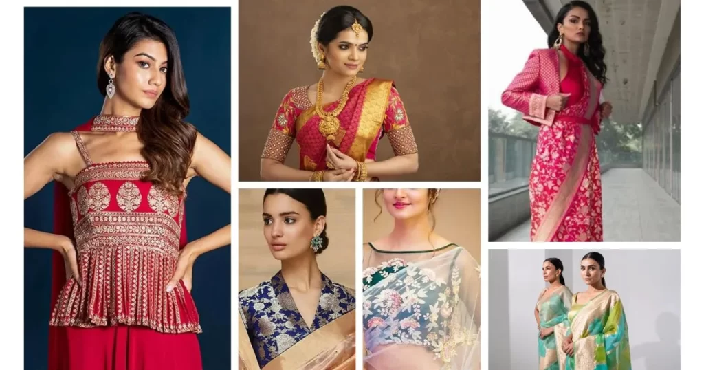 Blouse Design for Banarasi Sarees