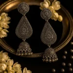 Oxidised Silver Brass Ethnic Earrings for Women and Girls
