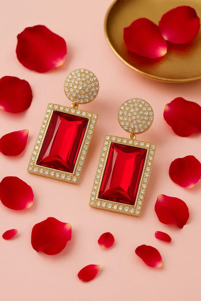 Latest Crystal Earrings For Women and Girls
