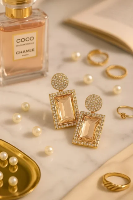 Latest Crystal Earrings For Women and Girls