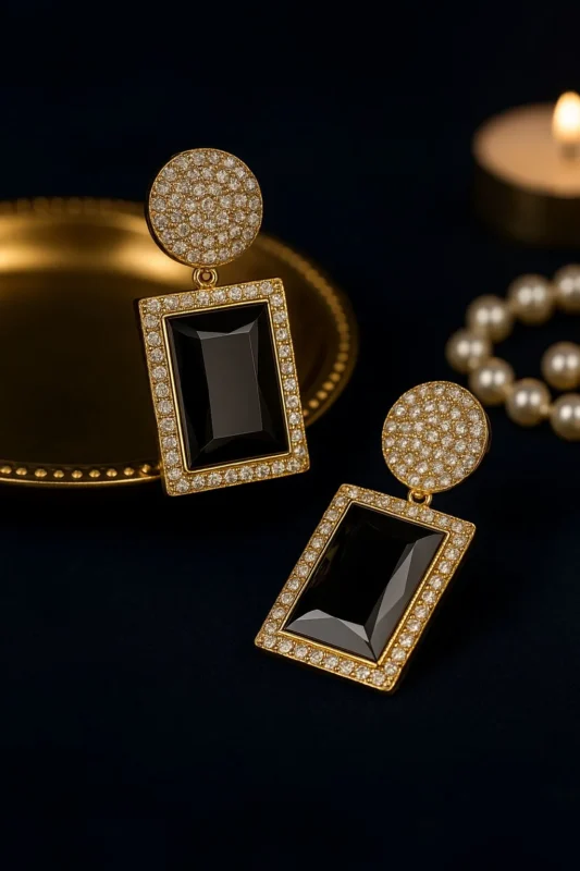 Latest Crystal Earrings For Women and Girls