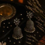Fancy Stylish Silver Oxidised Ghungroo Charm Earring | Women Alloy Earring
