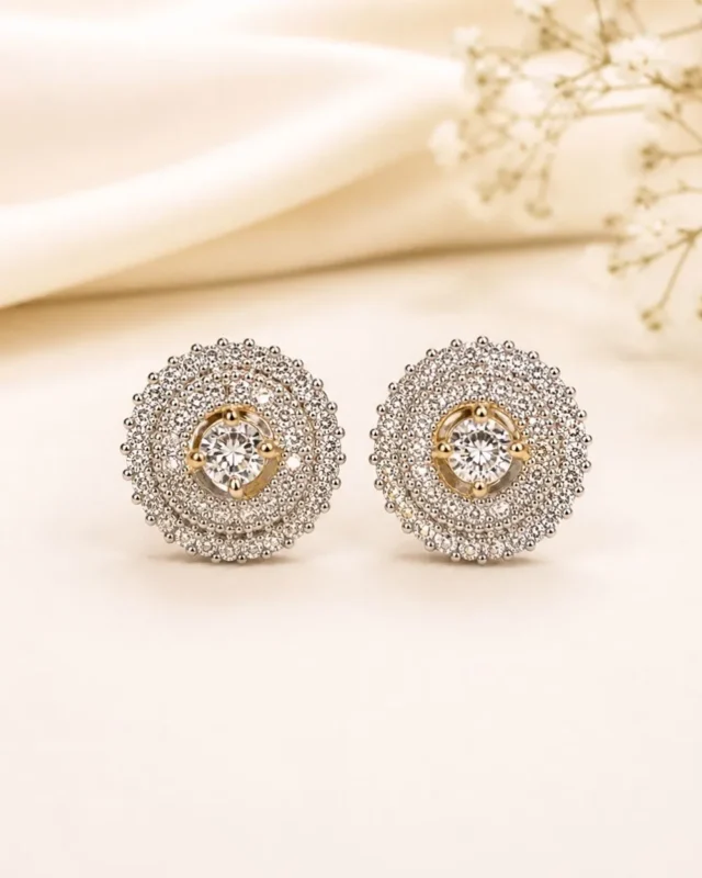Cubic Zirconia Stud Earrings