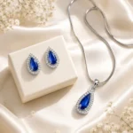 mellafex-blue-crystal-drop-pendant-necklace-earrings-set
