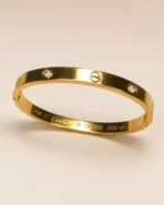 Elegant gold plated crystal bracelet for women by Mellafex
