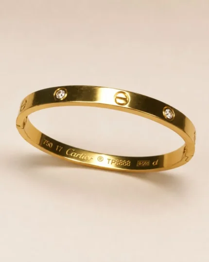 Elegant gold plated crystal bracelet for women by Mellafex