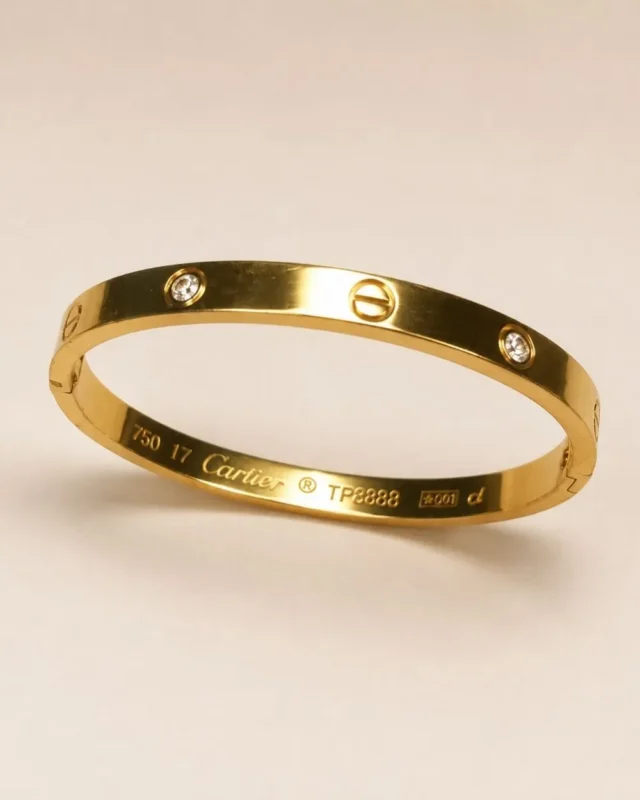 Elegant gold plated crystal bracelet for women by Mellafex