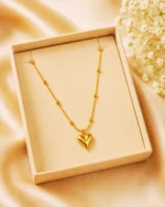 Gold Plated Anti-Tarnish Sweet Heart Pendant for Women - Image 2