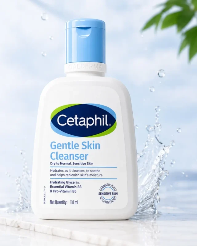 Cetaphil Gentle Skin Cleanser 118ml for Dry to Normal Sensitive Skin